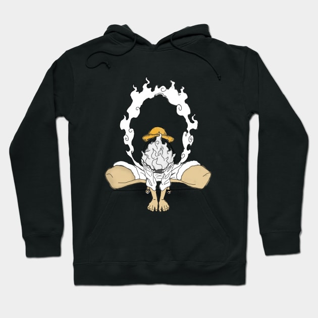 Luffy Gear 5 Hoodie by PodPosters